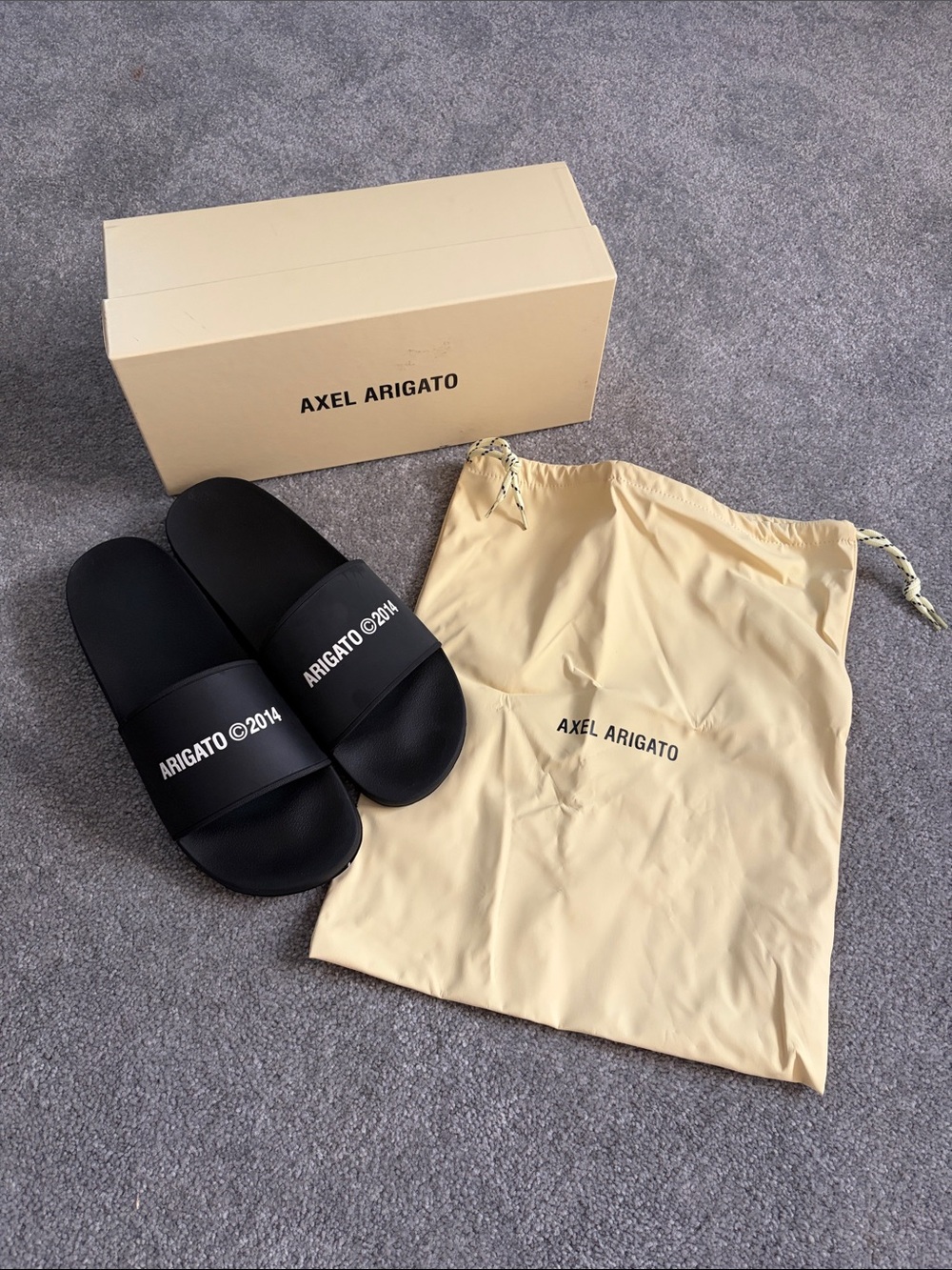 Axel Arigato Black Logo Slide Sandals